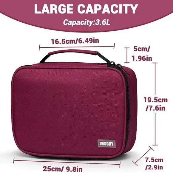 Vaschy Pencil Case Large Capacity Pen Holder Pouch with Mesh Pockets - Picture 2 of 7